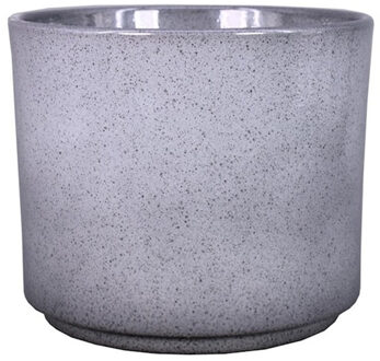 Floran Plantenpot Calla - groen - gespikkeld - keramiek - 12,5 x 11 cm - bloempot