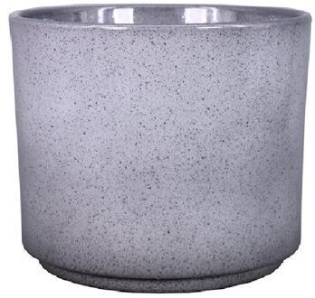 Floran Plantenpot Calla - groen - gespikkeld - keramiek - 32 x 27 cm - bloempot