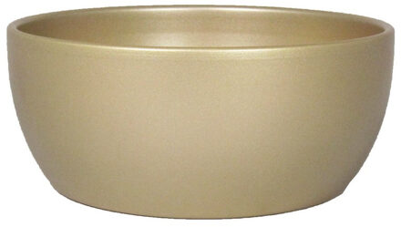 Floran Plantenpot - goudkleurig - schaal - keramiek - 18 x 8 cm - Plantenpotten
