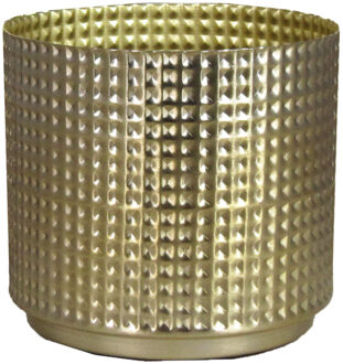 Floran Plantenpot Kavala - goudkleurig - D14 x H13 cm - voor binnen - Plantenpotten