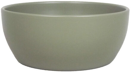 Floran Plantenpot - schaal - groen - mat keramiek - 22 x 9 cm - Plantenpotten