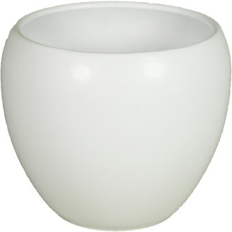Floran Plantenpot - wit - mat - keramiek - 14 x 11 cm