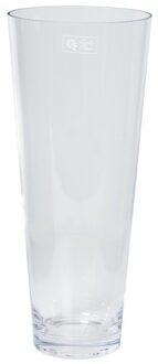 Floran Vaas Conische vaas helder glas 18x43 cm