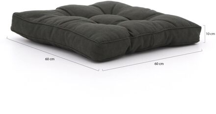 Florance Zit - Rib Black - 73x73 - Zwart