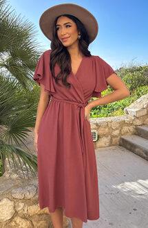 Florence Midi Jurk Dust Roze 2.0