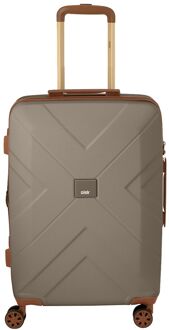 Florence Trolley Spinner Medium 64 Exp champagne grey hardcase koffer - H 64 x B 45 x D 25.5 cm