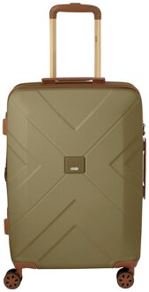 Florence Trolley Spinner Medium 64 Exp dark olive hardcase koffer Groen - H 64 x B 45 x D 25.5 cm