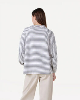 Flori stripe sweat - Wit - XS