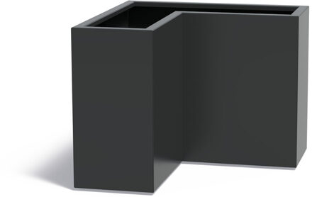 FLORIDA aluminium 100x100x40x80 cm hoek plantenbak