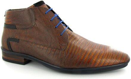 Floris van Bommel 10879 - Volwassenen Business half-hoog - Kleur: Cognac - Maat: 42.5