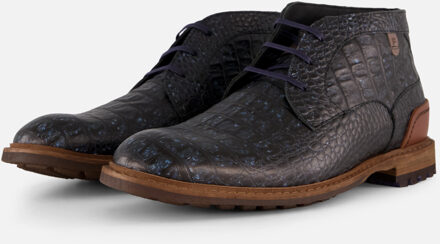 Floris van Bommel 41.01 Crepi Veterschoenen blauw - 41,42,43,43.5,44,45,46,46.5,47