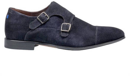 Floris van Bommel Gespschoenen blauw - Maat 43.5