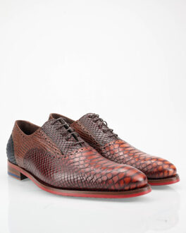 Floris van Bommel Heren Nette Schoenen 19104 - Cognac - Maat 43+