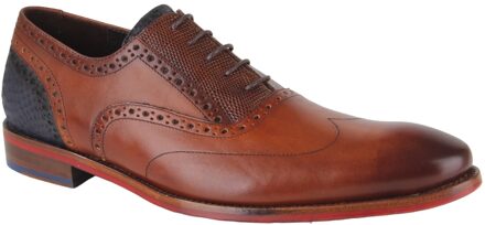 Floris van Bommel leren veterschoenen cognac Bruin - 44