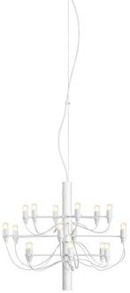 FLOS 2097/18 Kroonluchter - Mat glas - Mat wit