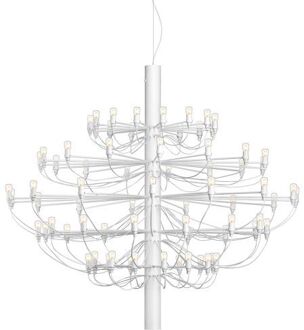 FLOS 2097/75 Kroonluchter - Helder glas - Mat wit
