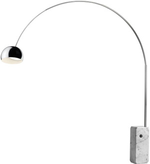 FLOS Arco LED Vloerlamp - Roestvrij staal