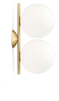 FLOS IC C/W1 Double Wandlamp - Messing