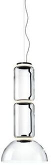 FLOS Noctambule Hanglamp - 2 Low Cylinders - Bowl Transparant