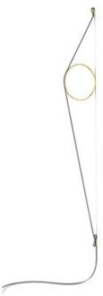 FLOS WireRing Wandlamp - Grijs - Goud