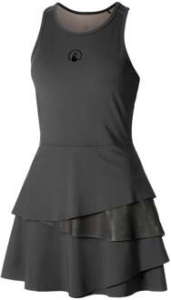 Flounce Jurk Dames antraciet - L