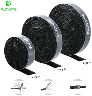 FLOVEME 1/3/5M Cable Organizer Wire Winder Cord Organizer Earphone Charger Cable Protector Holder Cable Management for HDMI Wire