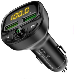 Floveme 3.4A Autolader Bluetooth Dual Usb Snelle Mobiele Telefoon Oplader Voor Auto Aansteker Led Digitale Fm-zender MP3 Tf kaart