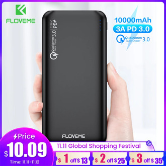 FLOVEME QC3.0 Power Bank 10000mAh Quick Charge 3.0 For Xiaomi Powerbank 10000 mAh PD Poverbank External Battery Portable Charger