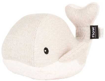 Flow Amsterdam Knuffel met hartslag moby de walvis - grijs