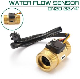 Flow Sensor Water DN20 G3/4 "Koper Hall Effect Vloeibare Switch Flow Meter Flow Sensor