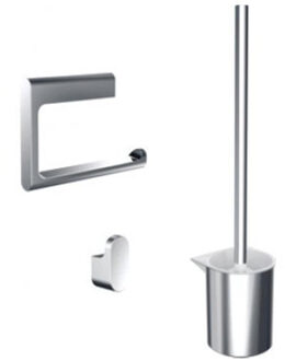 Flow toilet accessoireset 3delig chroom