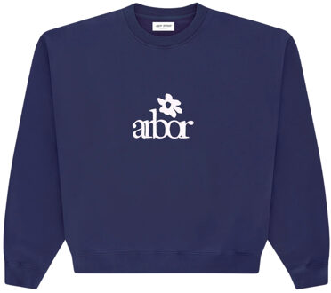 Flower Casual Sweater Heren M Donkerblauw