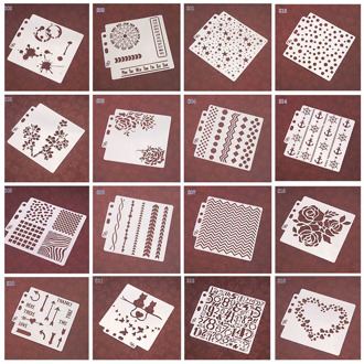 Flower/Dot/Star New Design Stencils for Walls Painting DIY Scrapbooking Album Decor Embossing Paper Cards kids Drawing Template