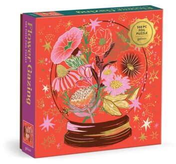 Flower Gazing 500 Piece Foil Puzzle - Galison