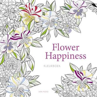 Flower Happiness - Kleurboek -   (ISBN: 9789036648462)