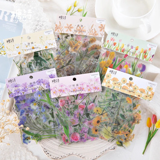 flower wave breeze series Decorative Washi Stickers bag Scrapbooking Stick Label Diary Stationery Album Stickers