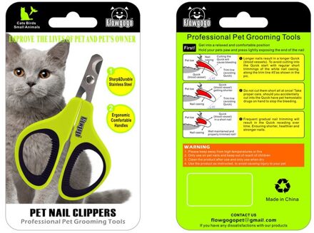 FLOWGOGO Professionele Rvs Kat Nagelknipper Huisdier vogels Nail Schaar Nail Cutter Puppy Pet Grooming