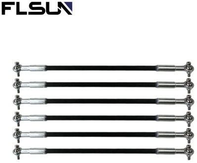 FLSUIN 3D Printer Arm Accessories Delta Kossel 160mm Fiber Carbon Push Rod Parallel Suitable for Q5