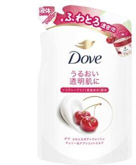 Fluffy Body Wash Cherry & Apricot Milk Refill 340g