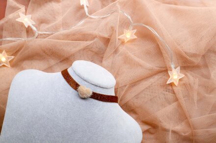 Fluffy Hart Pearl Charm Choker Ketting Ins Stijl Koffie Fluwelen Korte Kraag Collette Voor Vrouwen Mode-sieraden Zomer 5