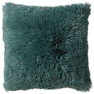 FLUFFY - Kussenhoes 45x45 cm - superzacht - effen kleur - Sagebrush Green - groen