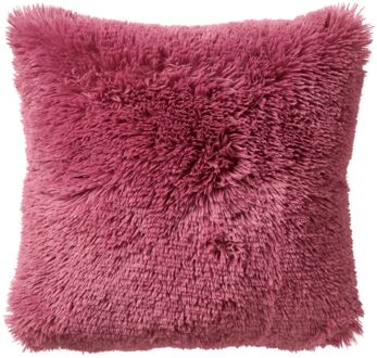 FLUFFY - Kussenhoes 60x60 cm - superzacht - XL kussensloop - Heather Rose - roze