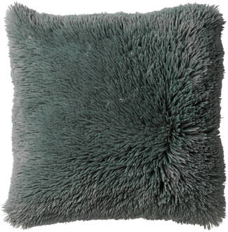 Fluffy - Sierkussen Unikleur Jadeite 45x45 Cm - Groen - Groen