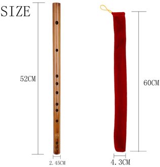 Fluit Chinese Traditionele Muziekinstrumenten C D E F G Sleutel Bamboe Dizi Fluit Voor Beginner Leren licht grijs
