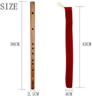 Fluit Chinese Traditionele Muziekinstrumenten C D E F G Sleutel Bamboe Dizi Fluit Voor Beginner Leren Oranje