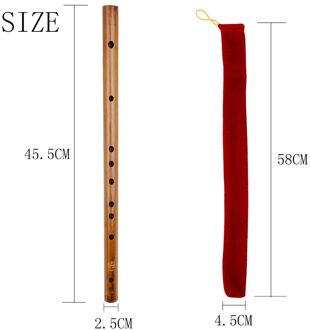 Fluit Chinese Traditionele Muziekinstrumenten C D E F G Sleutel Bamboe Dizi Fluit Voor Beginner Leren Rood