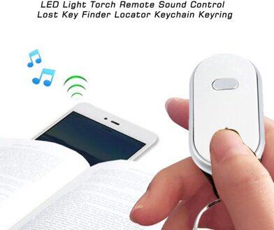 Fluitje LED Light Zaklamp Remote Sound Control Lost Key Finder Locator Remote Sleutelhanger Fluitje Claps Smart Activiteit Trackers