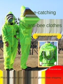Fluorescerend Groen Bijenteelt Pak Ademend Imker Kleding Voor Bee Kleding Farm Pak Bee In Zomer Bijenteelt Gereedschappen