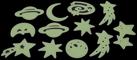 Fluorescerende Stickers Universe Planet Star Glow Dark Luminous Celling Wall Art Thuis Plak Plafond Muurstickers Decoratie
