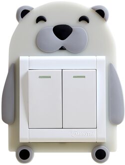 Fluorescerende Stickers Voor Slaapkamer Kinderkamer Dubbele Schakelaar Beschermhoes Lichtgevende Schakelaar Aan De Muur Lichtgevende Sticker # P30